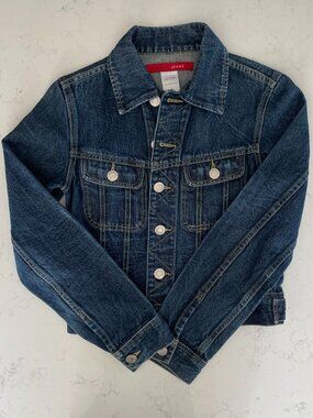 Armor Jeans Style 20238 Dark Wash 100% Cotton Denim Jean Jacket Blue Sz M